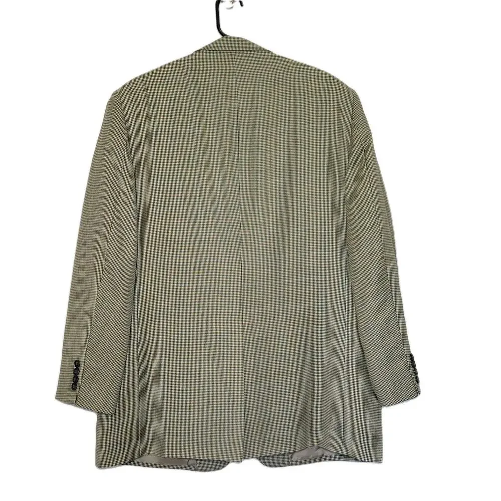 Tasso Elba Men's Blazer 44R 100% Pure New Wool‎ Vitale Barberis Canonico Italy